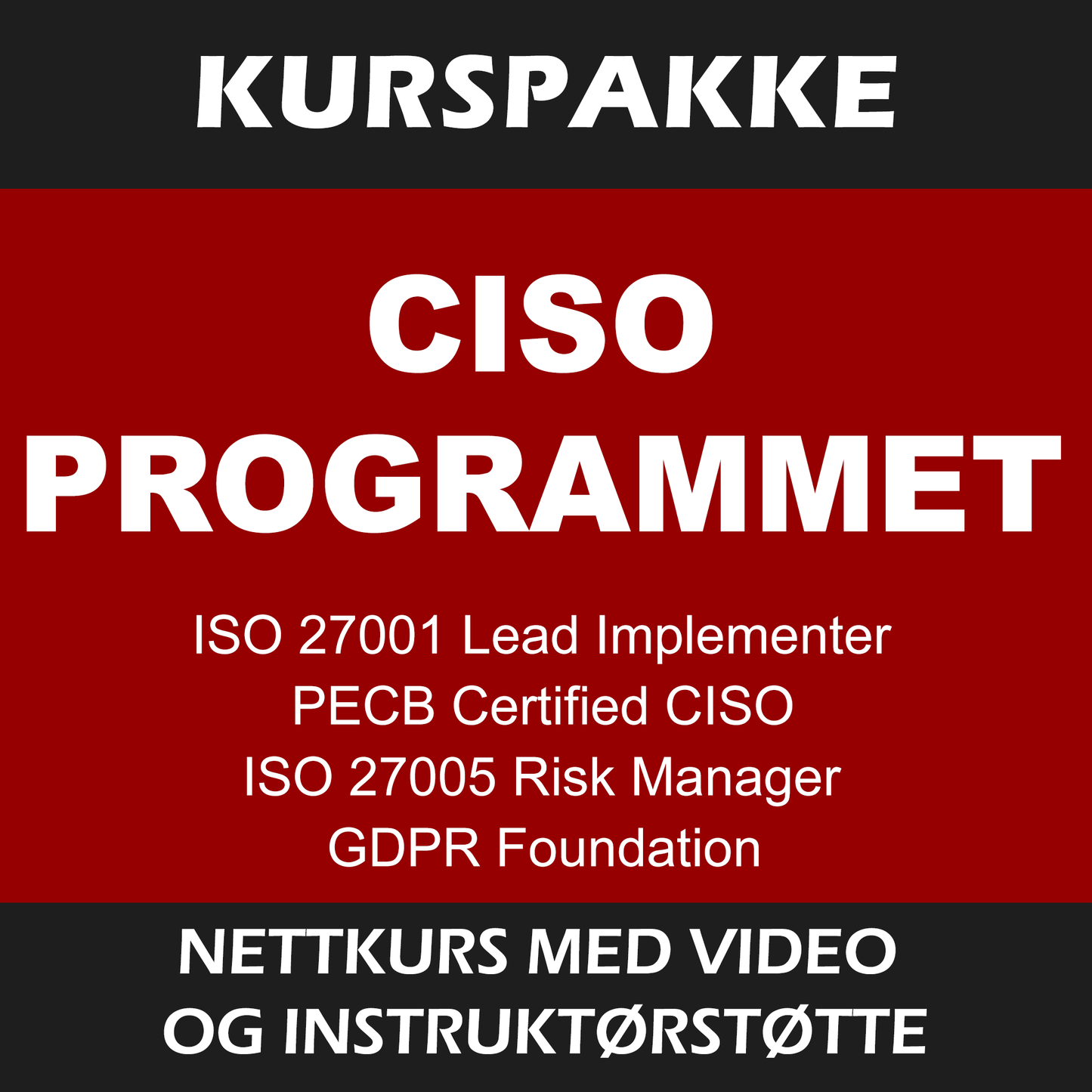 Kurspakke: CISO-programmet
